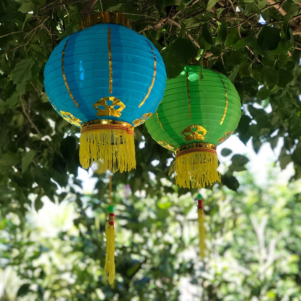 Small Chinese Lanterns (20cm) - Pack 2 Nylon Lanterns 4 Small Chinese Lanterns (20cm) - Pack 2 Nylon Lanterns - Image 4