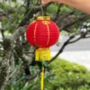 Small Chinese Lanterns (20cm) - Pack 2 Nylon Lanterns -Lantern Shop 20cm red Chinese nylon lantern
