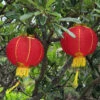 Medium Chinese Lanterns (30cm) - Pack 2 Nylon Lanterns -Lantern Shop 30cm red chinese lanterns
