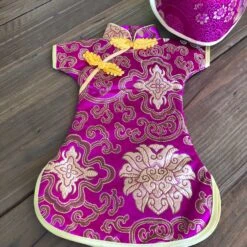 Wine Bottle Cover - Chinese Silk Cheongsam Dress 15 Wine Bottle Cover - Chinese Silk Cheongsam Dress -Lantern Shop B67BFBE4 CC83 4FC7 8A53 9D8CFCD33494