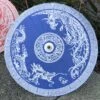 Chinese Paper Parasol - Blue Dragon And Phoenix -Lantern Shop IMG 4461