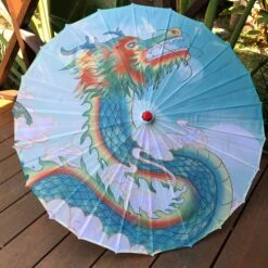 Nylon Parasol - Chinese Dragon