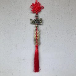 Lucky 5 Coins Chinese Dragon Red And Gold Knot Hanging Decoration 6 Lucky 5 Coins Chinese Dragon Red And Gold Knot Hanging Decoration -Lantern Shop IMG 4994