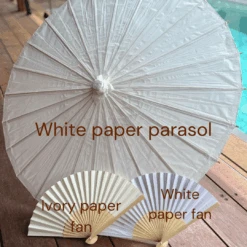 White Wedding Paper Parasol -Lantern Shop IMG 6147