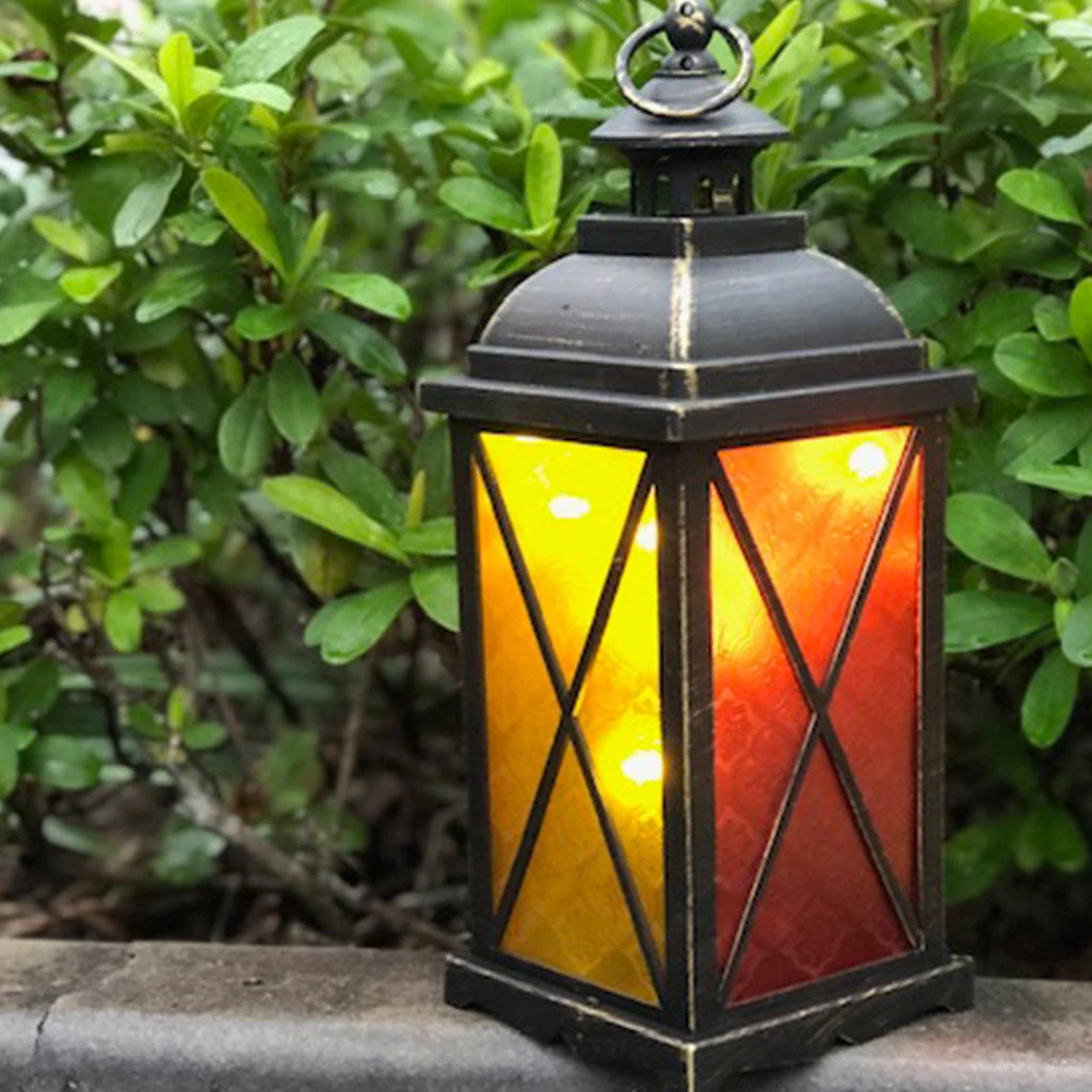Large Lantern With LED Fairy Lighting (13 X 35cm) 3 Large Lantern With LED Fairy Lighting (13 X 35cm) - Image 3