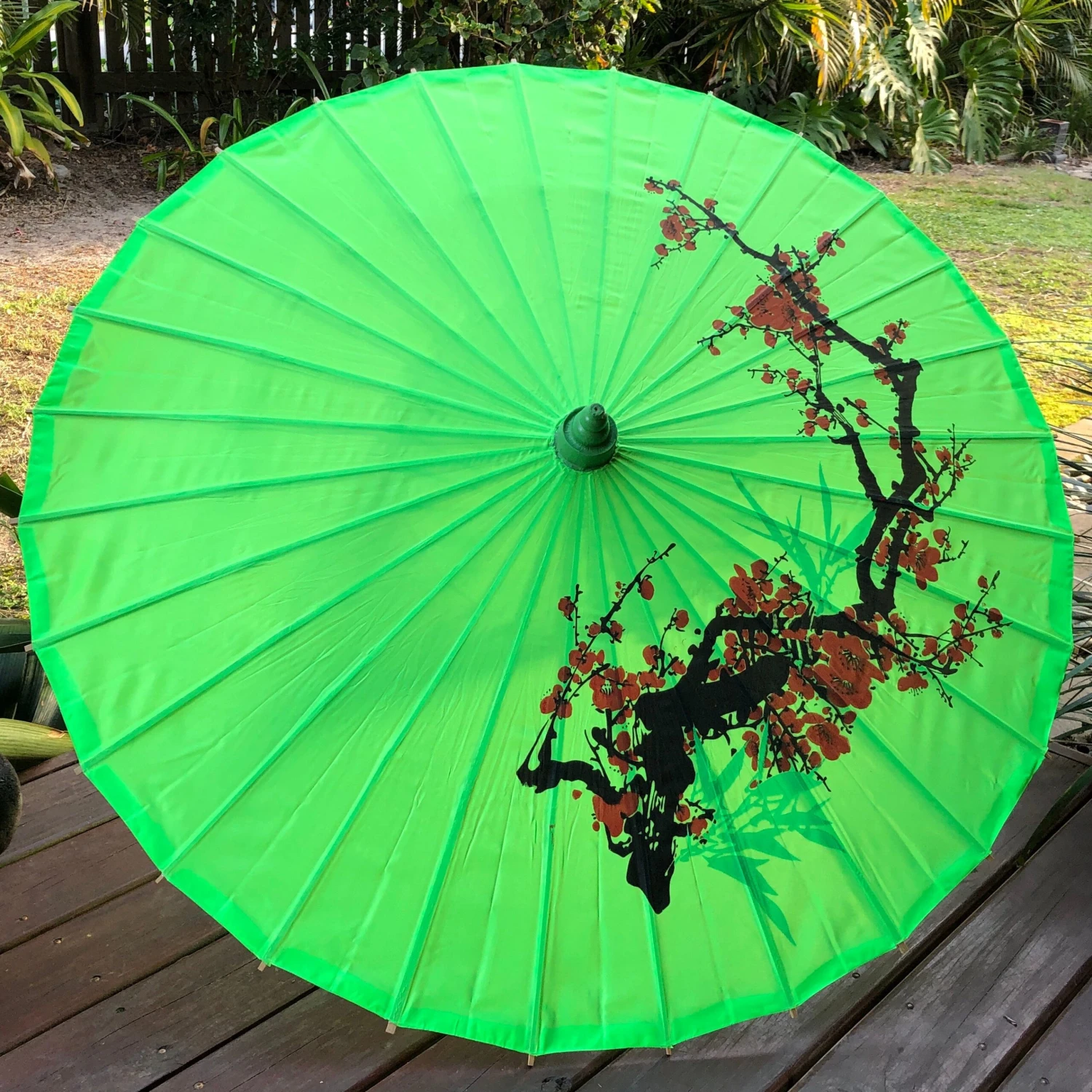 SALE - Cherry Blossom Nylon Parasol 3 SALE - Cherry Blossom Nylon Parasol - Image 3