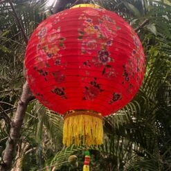 Medium Chinese Flower Lanterns (30cm) - Pack 2 Nylon Lanterns -Lantern Shop image 13f6ef50 5778 4bdb a6ba 1fac8583a055