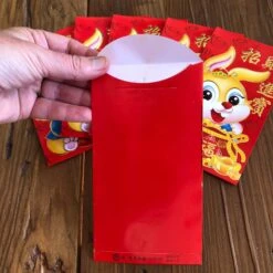 SALE - Yellow Rabbit - Red Money Envelopes (6 Pack) -Lantern Shop image 15f70368 9519 4f24 b294 b253c24c4156