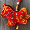 Red Velvet Horse - Chinese Hanging Decoration -Lantern Shop image 4a765c34 a15e 4fc9 bf98 64d528adc9c6