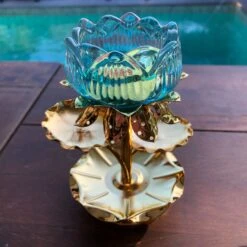 SALE - Temple Candle Holder - Lotus Flower -Lantern Shop image 57c9e0b9 724d 4e0a 95ac b5af6b3b58cd