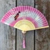 SALE - Luxury Sheer Silk Hand Fan - Blossoms, Pagoda, Lady -Lantern Shop image 6a07968d c4a4 4c68 8ac6 16889631a80b