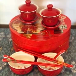 SALE - Chinese Wedding - GIFT BOX SET - Dragon & Phoenix, Double Happiness