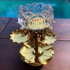 SALE - Temple Candle Holder - Lotus Flower -Lantern Shop image 79526ca8 c4b6 4a4b a082 9790ad2540d2