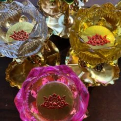 SALE - Temple Candle Holder - Lotus Flower -Lantern Shop image 927b4141 4f12 4ff9 ab31 9291f04c42d8