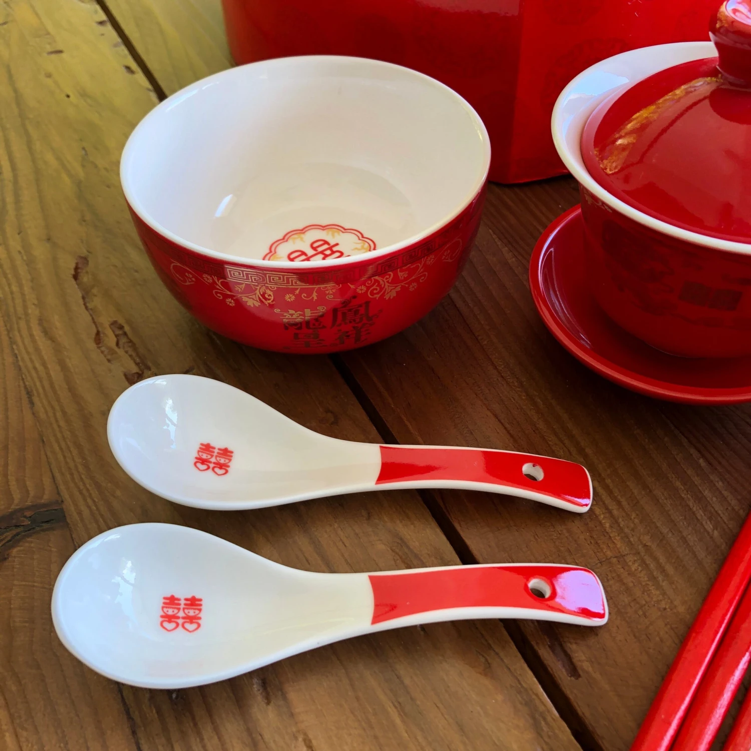 SALE - Chinese Wedding - GIFT BOX SET - Dragon & Phoenix, Double Happiness 4 SALE - Chinese Wedding - GIFT BOX SET - Dragon & Phoenix, Double Happiness - Image 4