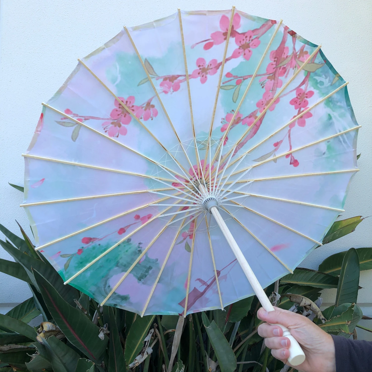SALE - Nylon Parasol - Spring Blossoms Guilin 3 SALE - Nylon Parasol - Spring Blossoms Guilin - Image 3
