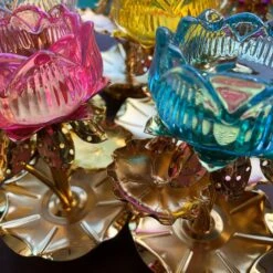 SALE - Temple Candle Holder - Lotus Flower -Lantern Shop image 9ab42b04 87de 4650 83a8 5a724bbfe442