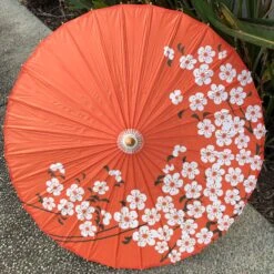 Chinese Paper Parasol - Cherry Blossom Flowers