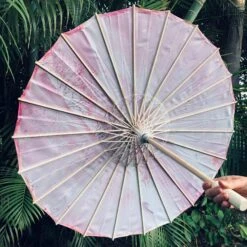 Nylon Parasol - Pink Pagoda And Cherry Blossoms 3 Nylon Parasol - Pink Pagoda And Cherry Blossoms -Lantern Shop image bca9f71b 3aa2 4bf1 9a11 43274d9e5169
