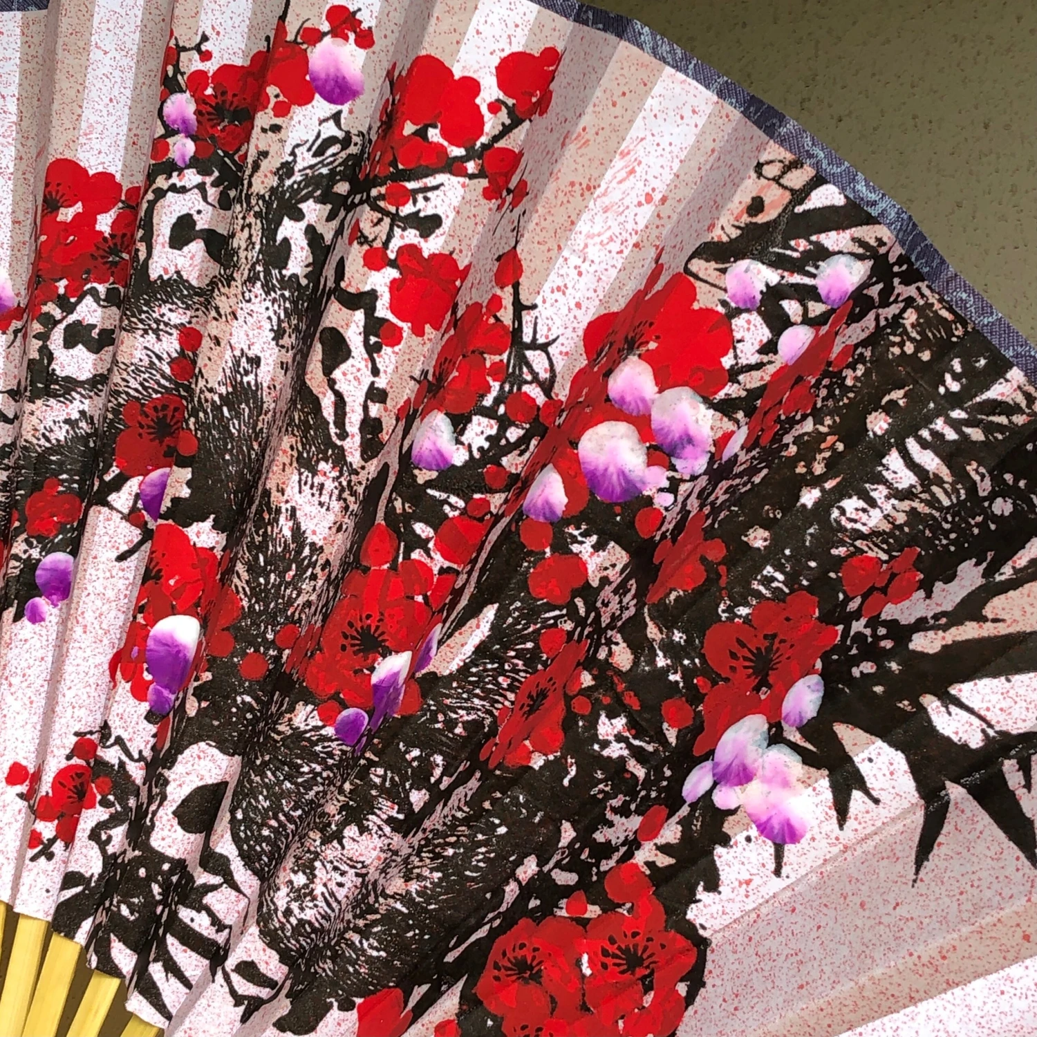 Giant Silk Fan Cherry Blossoms (50cm X 90cm) 2 Giant Silk Fan Cherry Blossoms (50cm X 90cm) - Image 2