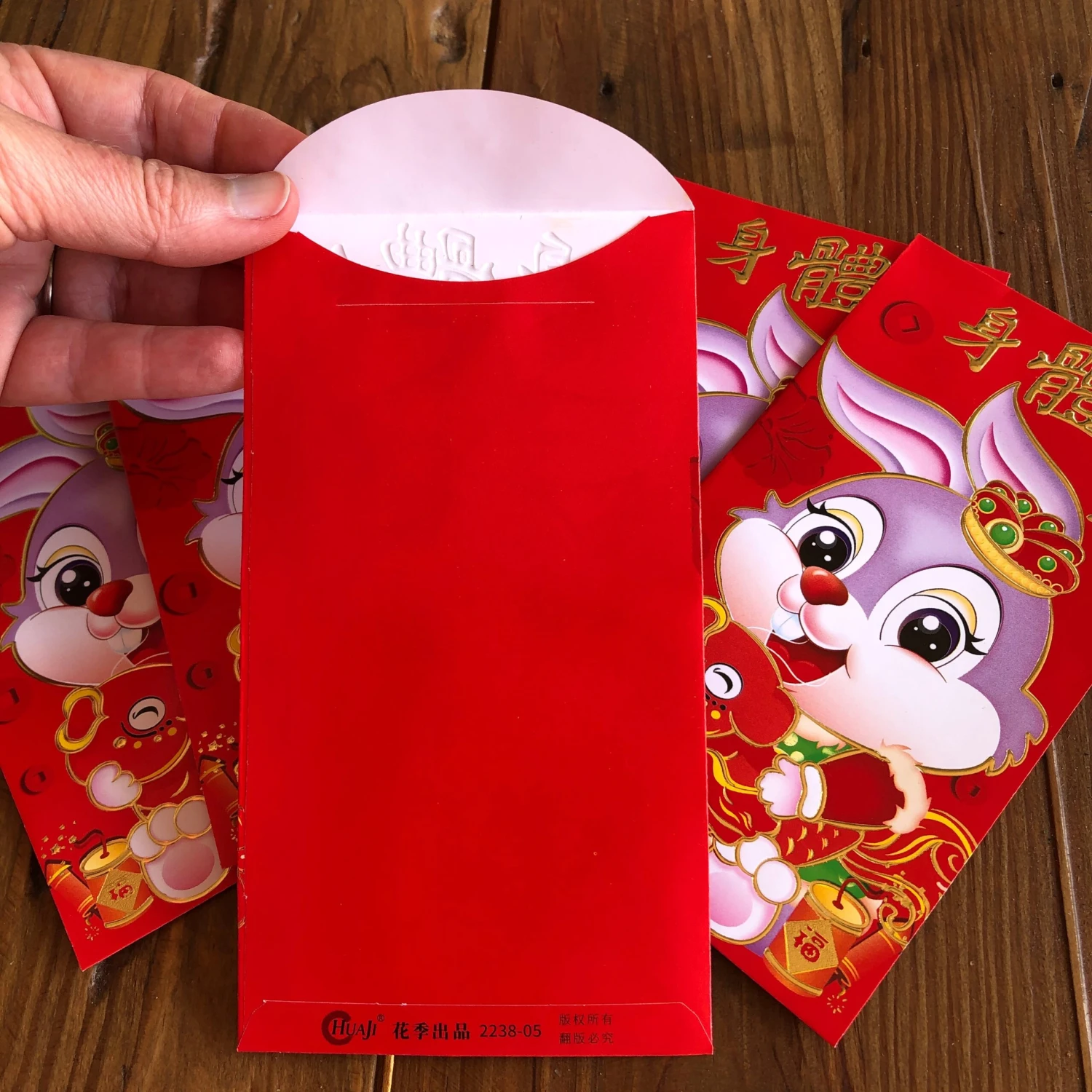 SALE - Purple Rabbit - Red Money Envelopes (6 Pack) 3 SALE - Purple Rabbit - Red Money Envelopes (6 Pack) - Image 3
