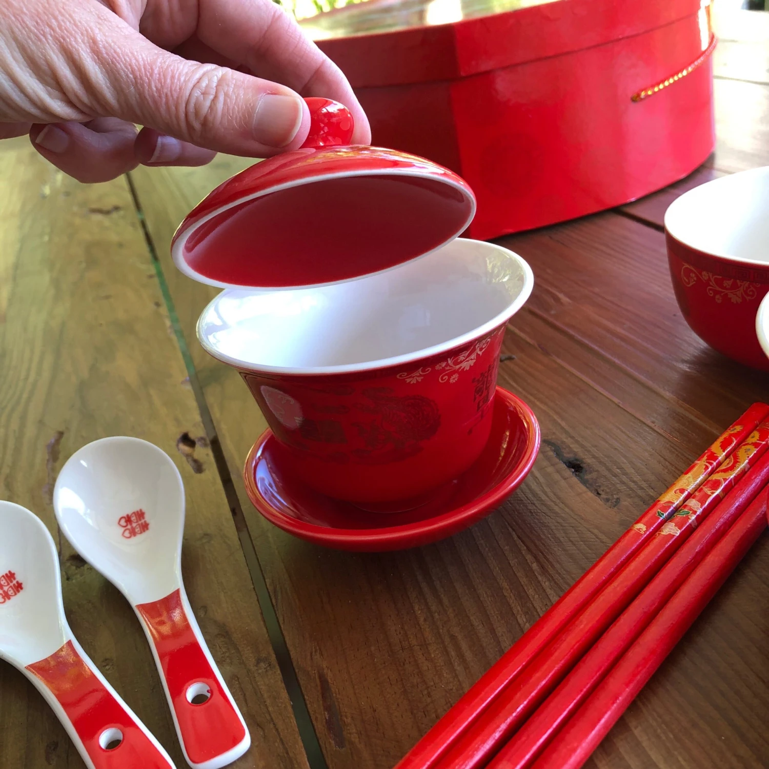 SALE - Chinese Wedding - GIFT BOX SET - Dragon & Phoenix, Double Happiness 3 SALE - Chinese Wedding - GIFT BOX SET - Dragon & Phoenix, Double Happiness - Image 3