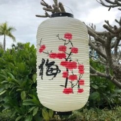 Plum Blossom Lantern (24cm X 50cm) Vinyl -Lantern Shop image f61ff246 28f4 46a7 987d d2a9cd27b5d8