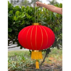 Massive Chinese Lanterns (red/gold) - 2 Pack (65cm Diametre)