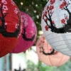 Cherry Blossom Nylon Lantern 40cm Diametre - SALE -Lantern Shop nylon cherry blossom lanterns