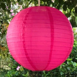 40cm Nylon Lantern -Lantern Shop nylon lantern dark pink