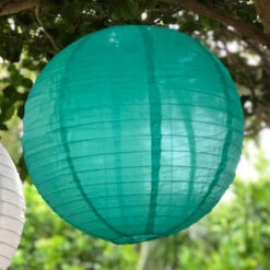 40cm Nylon Lantern -Lantern Shop nylon lantern ocean green