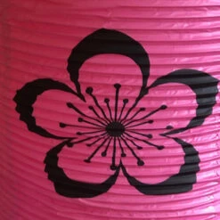 CLEARANCE SALE - Pink Sakura Blossom Japanese Lantern (24cm X 50cm) Vinyl -Lantern Shop pink sakura blossom lantern ca695d5a 45e6 4a7e a67b 8622d549382d