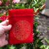 SALE - Chinese Red Silk Bag - Longevity / Dragon Design 17 SALE - Chinese Red Silk Bag - Longevity / Dragon Design -Lantern Shop red silk bag longevity