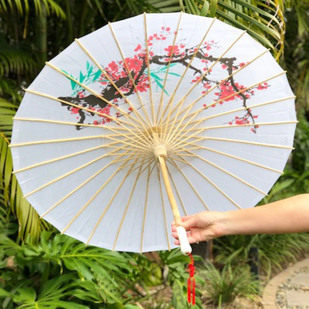 SALE - Cherry Blossom Nylon Parasol 2 SALE - Cherry Blossom Nylon Parasol - Image 2